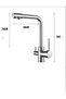 Set of 4 Robot Overhead Shower Chrome Basin Sink Mixer Bathroom Kitchen 3-Way Sink Mixer - 8