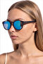 Veron Black Blue Mirror Sunglasses - 3