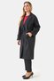60109Ts Black Comfortable Cut Trench Coat - 4