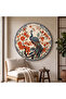 Decorative Round Canvas Painting - Artcnvsovl28