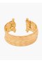 Gold Tone Layered Cuff Bracelet