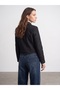 60826 Leather Detailed Crop Jacket - 4