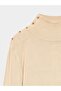 10877 Basic Stand Collar Buttoned Sweater - 7