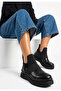 Women's Boots Black Leather Stylish Lari