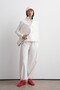 Adjustable Segmented Technical Trousers Ecru - 3