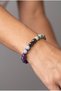 Aquarius Unisex Natural Stone Bracelet Aquamarine, Hematite, Amethyst, Aventurine 8 mm - 2