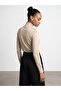 10877 Basic Stand Collar Buttoned Sweater - 3