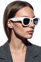 Sezer White Black Sunglasses - 3
