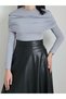 Degaje Collar Side Gathered Blouse - Cvx - Light Gray - 2