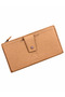 Women's Genuine Leather Wallet with Multiple Compartments, Zipper, Large Size Card Holder and Passport Wallet