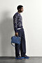 Men's Oversize Skeleton Patterned Crew Neck Knit Sweater - 4