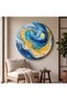 Decorative Round Canvas Painting - Artcnvsovl8