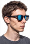 Veron Black Blue Mirror Men's Sunglasses - 2