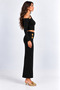 Black Long Skirt Suit - 2