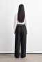 Pleated Technical Trousers with Elastic Band Black - 4