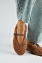 Rirta Women's Tedy Flat Elegant Buckle Brown Slippers - 6