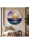 Decorative Round Canvas Painting - Artcnvsovl24
