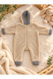 Camel-Gray Color Premium Wellsoft Plush Unisex Plush Baby Teddy Bear Jumpsuit - 2