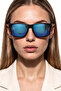 Ravian Black Blue Mirror Sunglasses