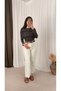 Degaje Collar Side Gathered Blouse - Cvx - Smoked - 2