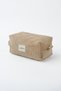 Velvet Fabric Large Size Quilted Makeup Bag Travel Bag - 2