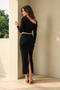 Black Long Skirt Suit - 3