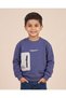 Boys Navy And Grey Graphic Sweatshirt