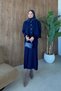Salda Cape Dress Navy Blue - 4