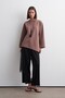 Kali Asymmetric Sweatshirt Dusty Brown - 4