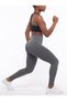 X Black and Grey Seamless Recovery Sports Drawstring Leggings - 4