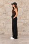 Black Comfortable Fit Daily and Sportswear Women's Sweatpants - 2