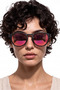 Veron Grey Pink Mirror Sunglasses