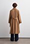 Shawl Collar Long Trench Coat Camel - 7