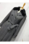 Women's Fur Detailed Double Breasted Collar Cashmere Mink Coat 13114 - 5