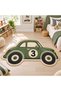 Eta Car Patterned Woven Base Decorative Children's and Playroom Carpet -Eta4309 - 2