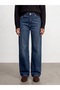 72377 100% Cotton High Waist Wide Leg Jeans