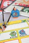 Dekomus, Jurassic World Licensed 2 Checkered, 2 Striped A4 Notebooks, Pen with Tip, School Label, Eraser, Pencil Sharpener Set - 3