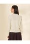 Women Ivory Embellished Cardigan - 3