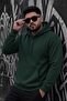 Bery Large Size Men's Hooded Basic Sweatshirt with Two Threaded Kangaroo Pockets - 3