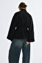 Keçeli Oversize Kaban - 6