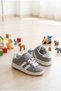 Children's Suede Look Velcro Sports Shoes with White Stripes, Comfortable Sole, Casual Sneaker, School Shoes - 2