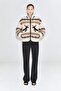 Brown Deer Patterned Fleece Jacket 22860 - 3