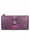 Women's Genuine Leather Wallet with Multiple Compartments, Zipper, Large Size Card Holder and Passport Wallet - 2