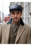 Men's Genuine Leather Eight-Piece Peaky Blinders Style Cap - Winter Vintage British Style Newsboy Cap - 2