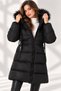 Women's Coat Plain Black Z9764