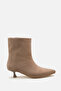 Cres Women's Short Heeled Mink Suede Boots A012-K175 - 2