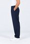 Men's 4 Season Pleated Pipe Leg Navy Blue Fabric Trousers S-12Xl - 3