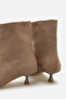 Cres Women's Short Heeled Mink Suede Boots A012-K175 - 5