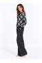Women's Ethnic Patterned Gold Buttoned Crew Neck Knitwear Cardigan - 6