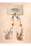 Plush Furry Couple Cute Animal Charm Keychain Comes in 1 Piece